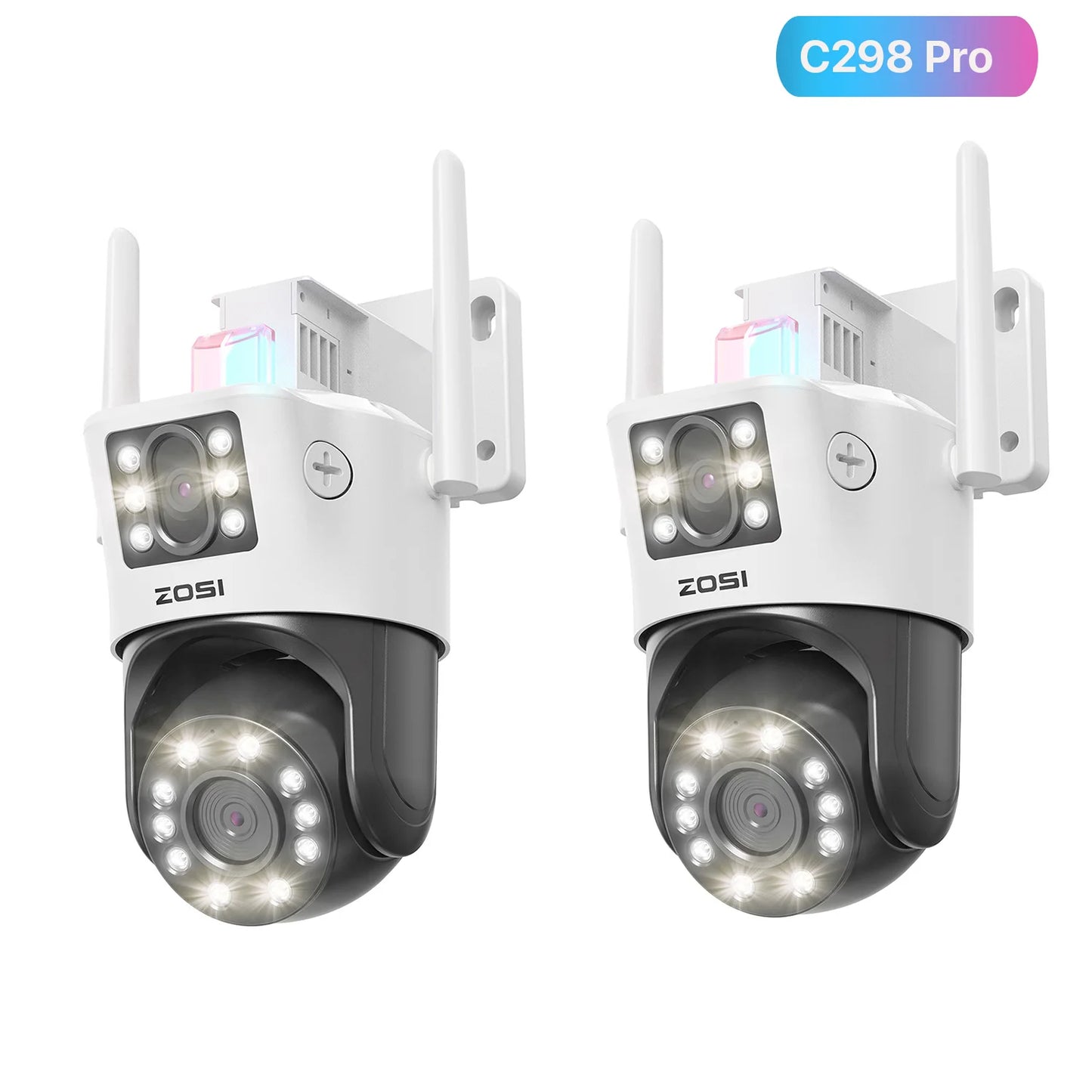 ZOSI C298 Max 4K 8MP Caméra de sécurité extérieure WiFi PTZ